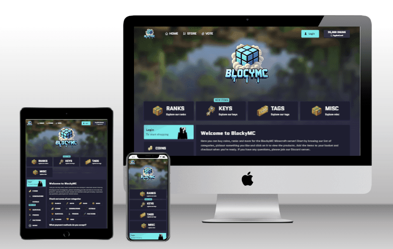 Fragment Tebex store